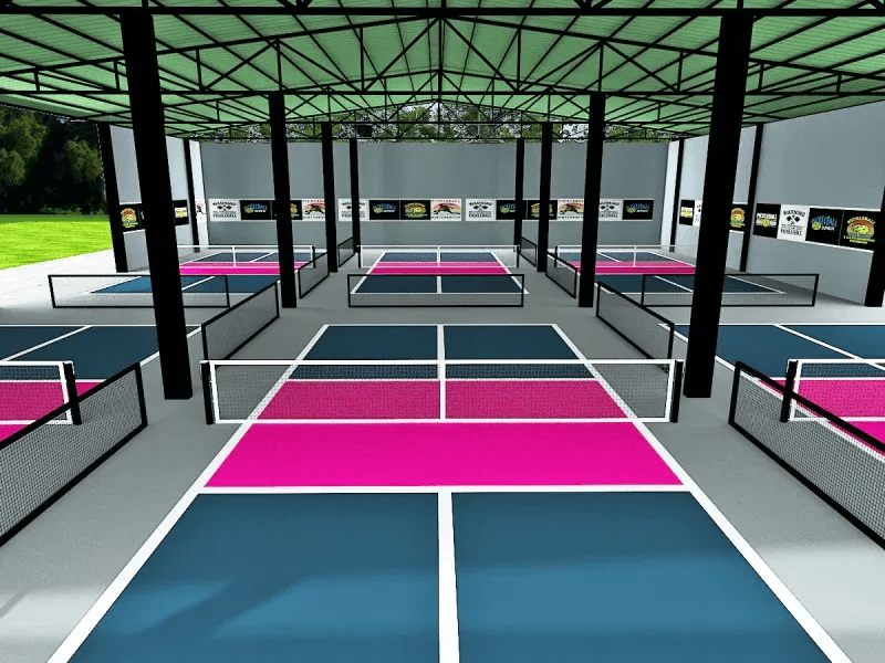 Sân Pickleball sử dụng lưới thép hàn