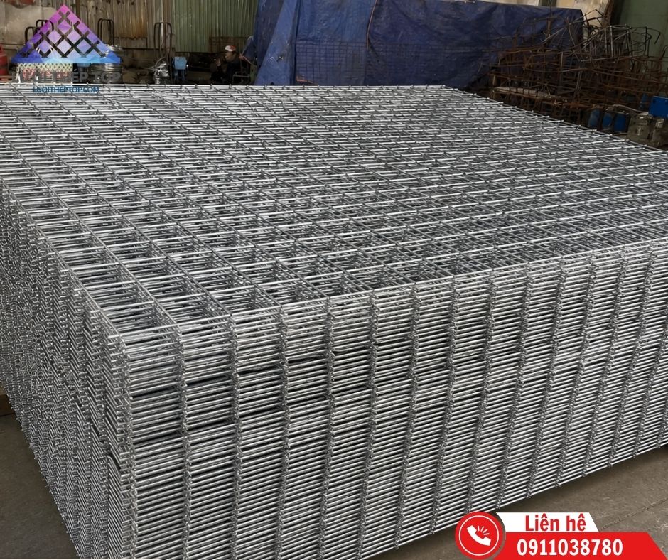 Tấm lưới thép đổ nền D6 D8 gia công sẵn kho tại Lưới Thép Top