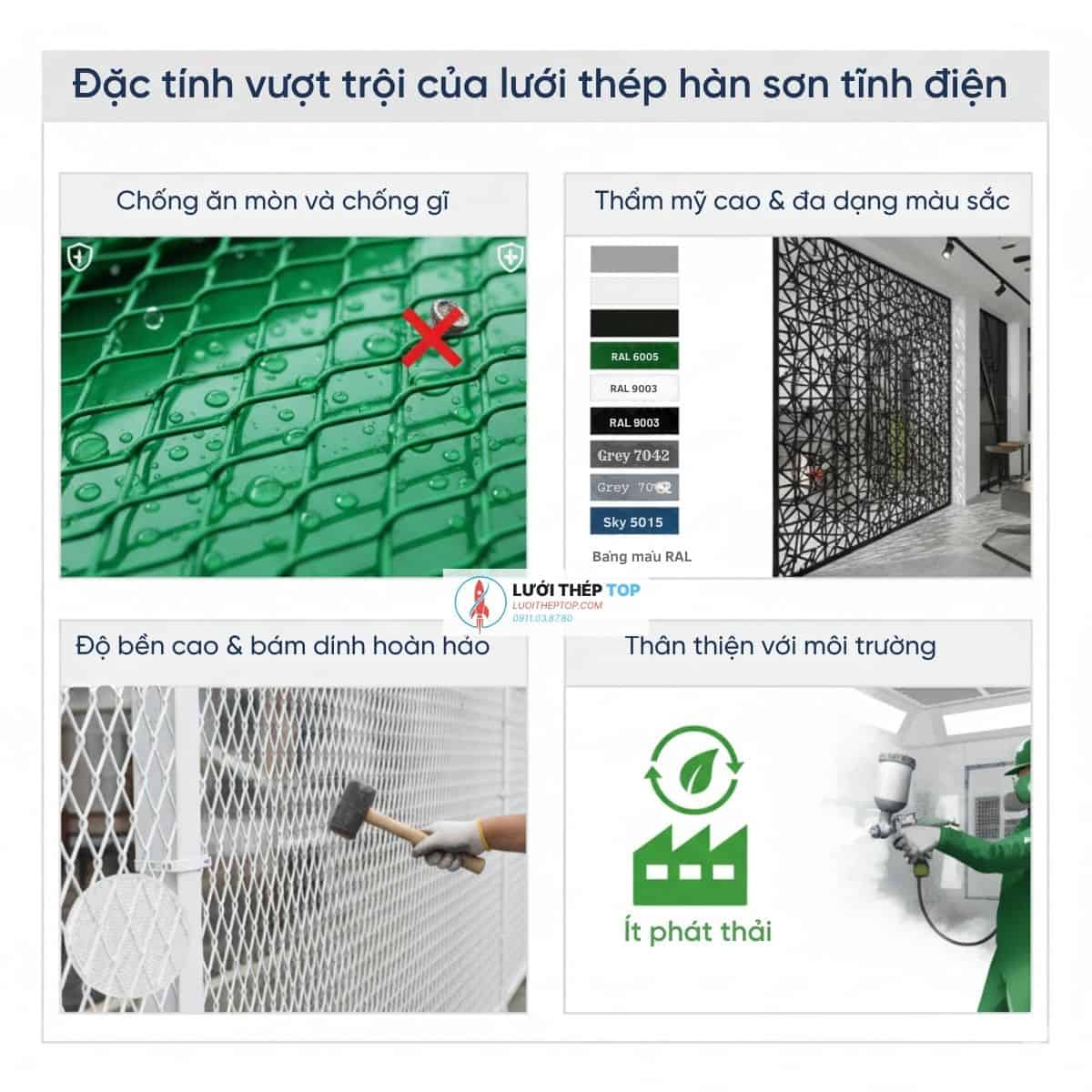 Đặc tính vượt trội của thép lưới hàn
