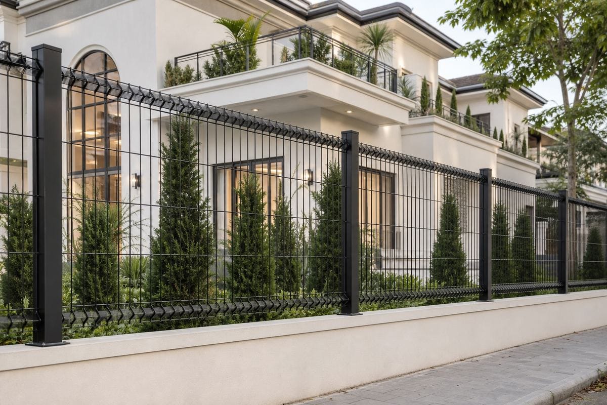 Hàng rào lưới thép hàn gập tam giác hai đầu cao cấp