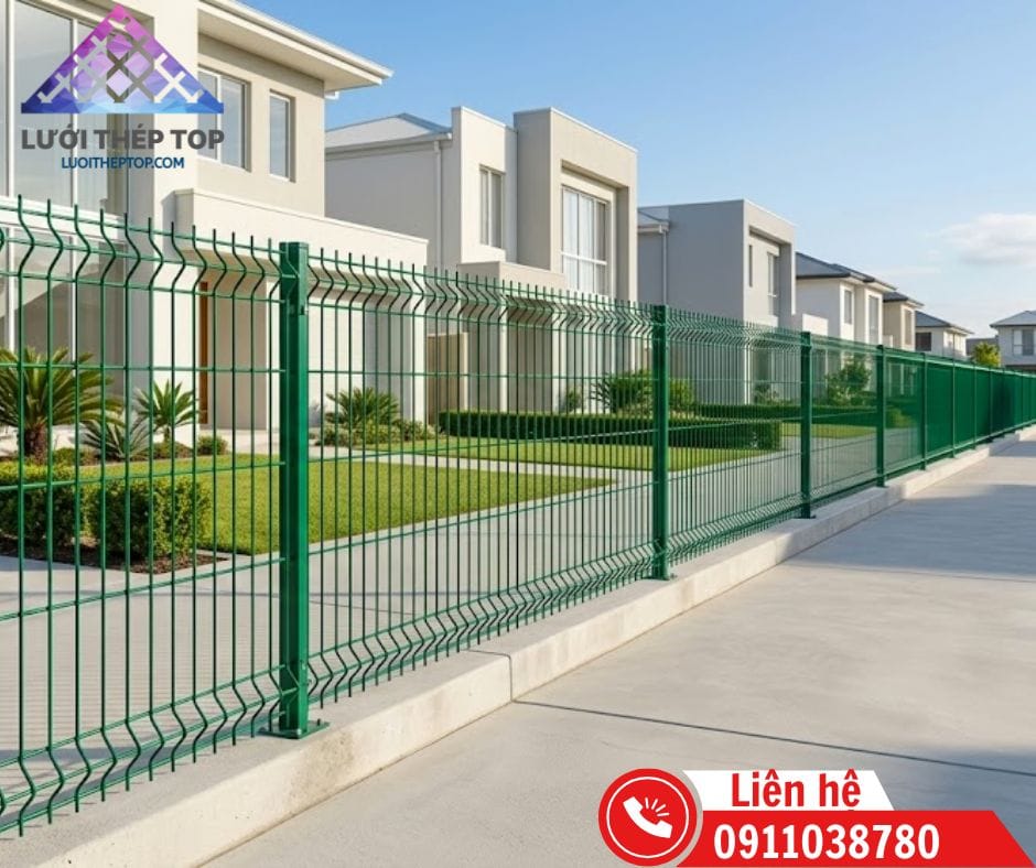Cận cảnh lưới thép chấn sóng sơn tĩnh điện hạn chế ăn mòn tại Đà Nẵng
