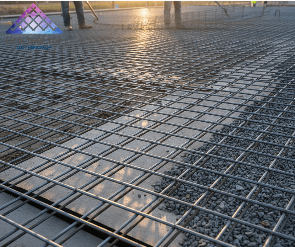 ứng dụng lưới thép hàn trong gia cố bê tông
