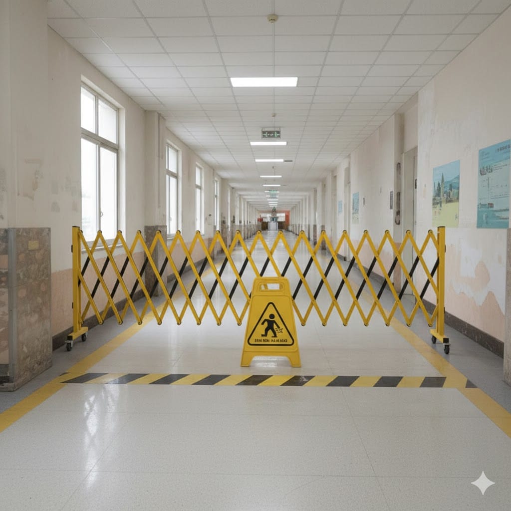 Hàng rào xếp kéo tay được ứng dụng rộng rãi trong nhiều lĩnh vực