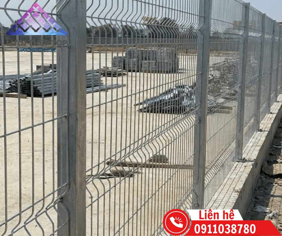 Hàng rào lưới thép mạ kẽm mang lại vẻ đẹp hiện đại và sự thông thoáng cho công trình