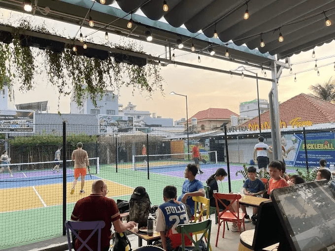 Sân Pickleball nhỏ sử dụng dưới cước