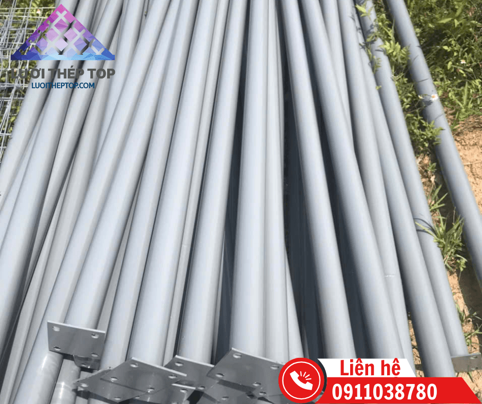 Trụ thép tròn sơn tĩnh điện