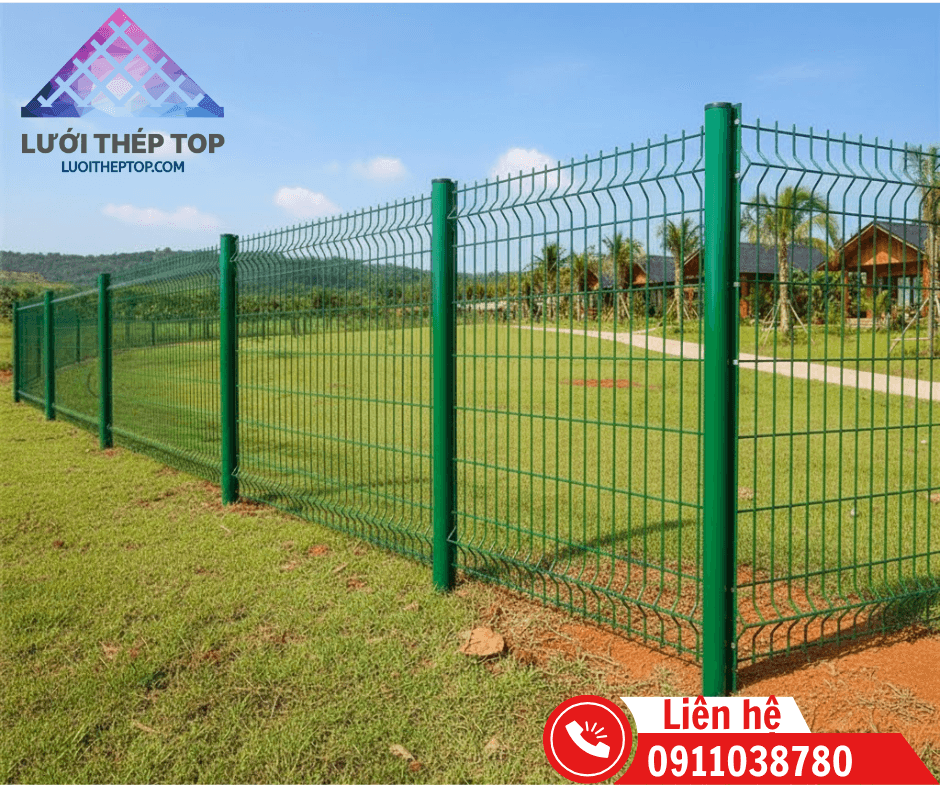 Lưới thép hàng rào sơn tĩnh điện tại Bình Dương