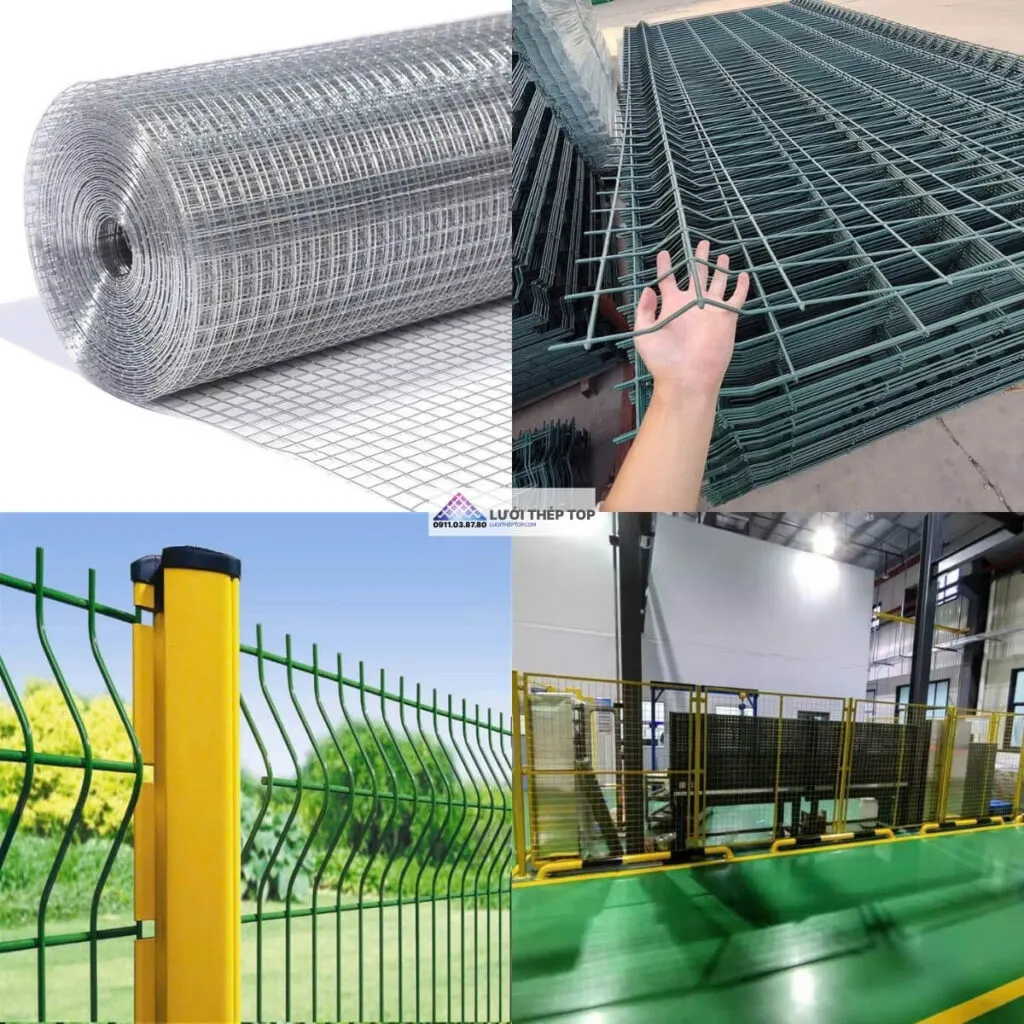 Lưới thép hàn dạng tấm sơn tĩnh điện